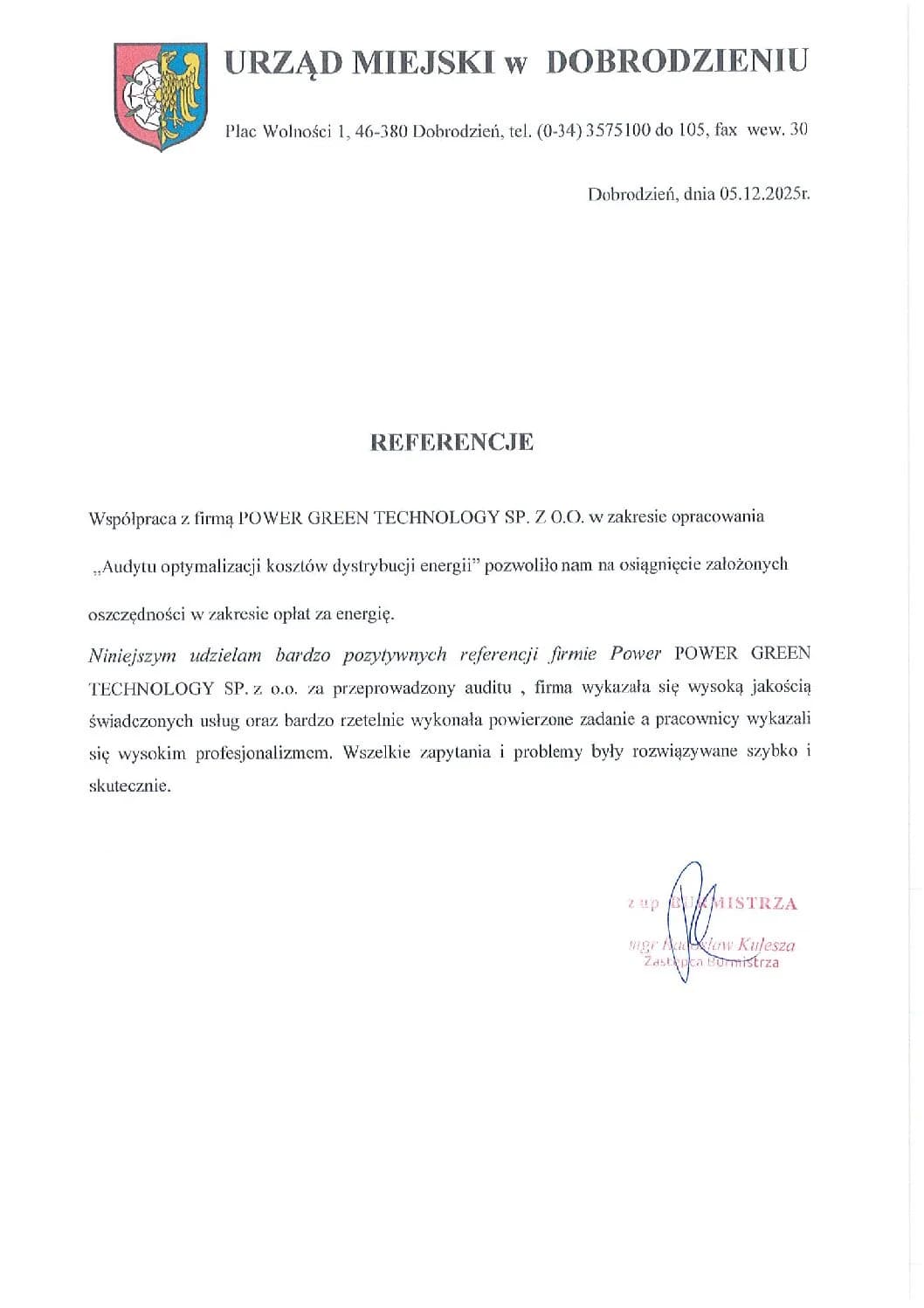 Referencja klienta PGT - dokument 15