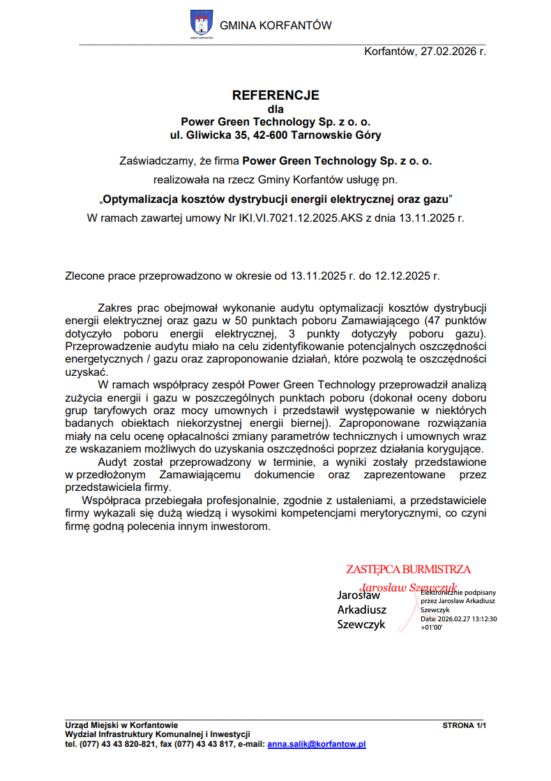 Referencja klienta PGT - dokument 18